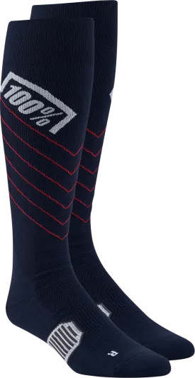 100% Hi-Side Performance Socks - Navy - Small/Medium 20054-00003