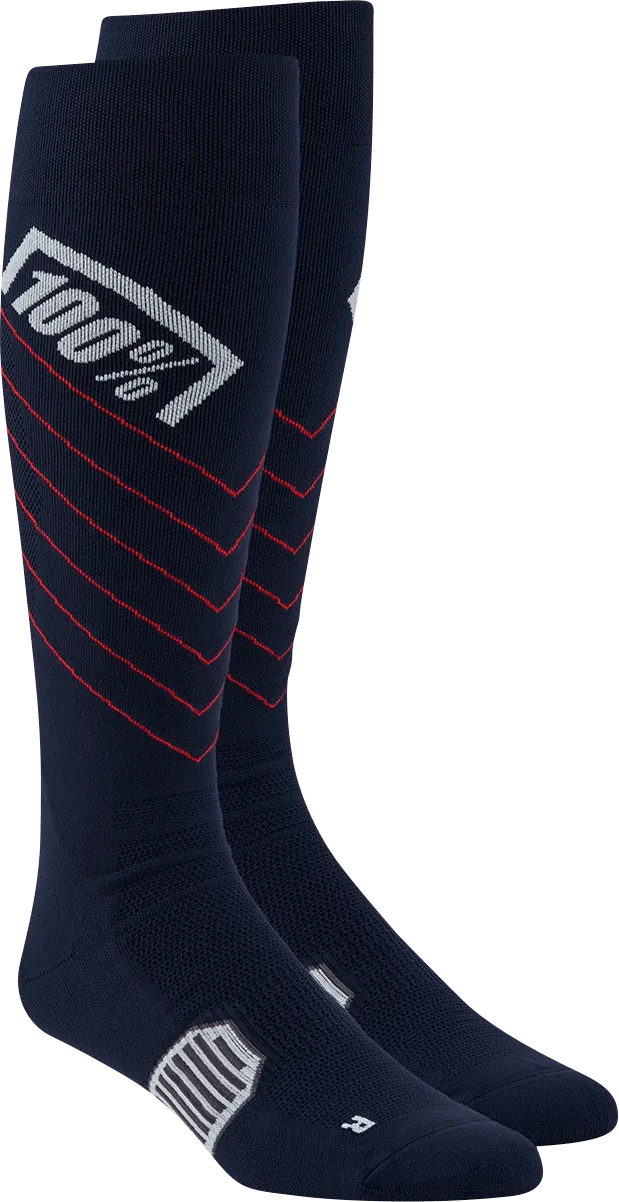 100% Hi-Side Performance Socks - Navy - Small/Medium 20054-00003
