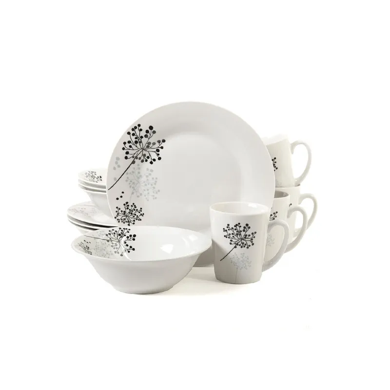 12-Piece Gibson Home Dinnerware Sets (3 Styles)