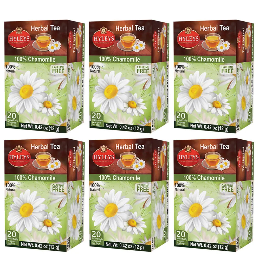 120 Ct Chamomile Tea Bags Caffeine Free Calming Stress Relief Natural Herbal Tea