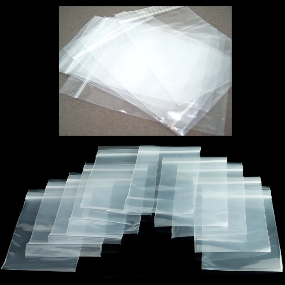 1500 Seal Lock 4x4 Clear 2 MIL Poly Bags Square RECLOSABLE Zip Lock Bag 2Mil