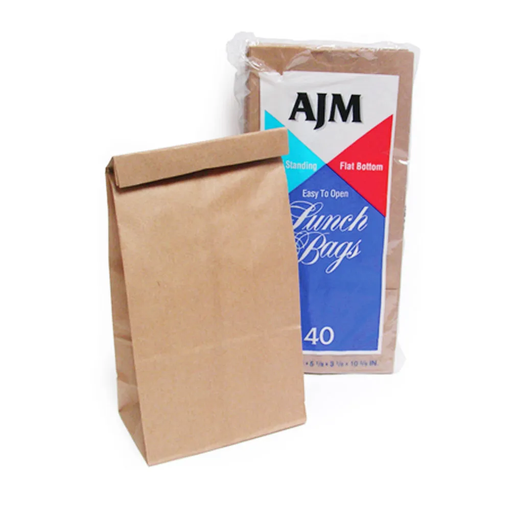 160 Paper Lunch Bags Snack Brown Bags Kraft Paper Merchandise Grocery Party Bags
