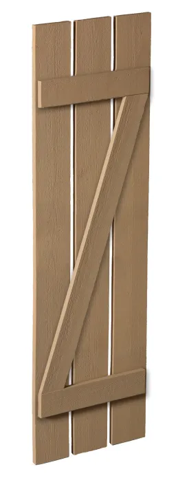 18" Plank Shutter - 3 Board , Z Batten
