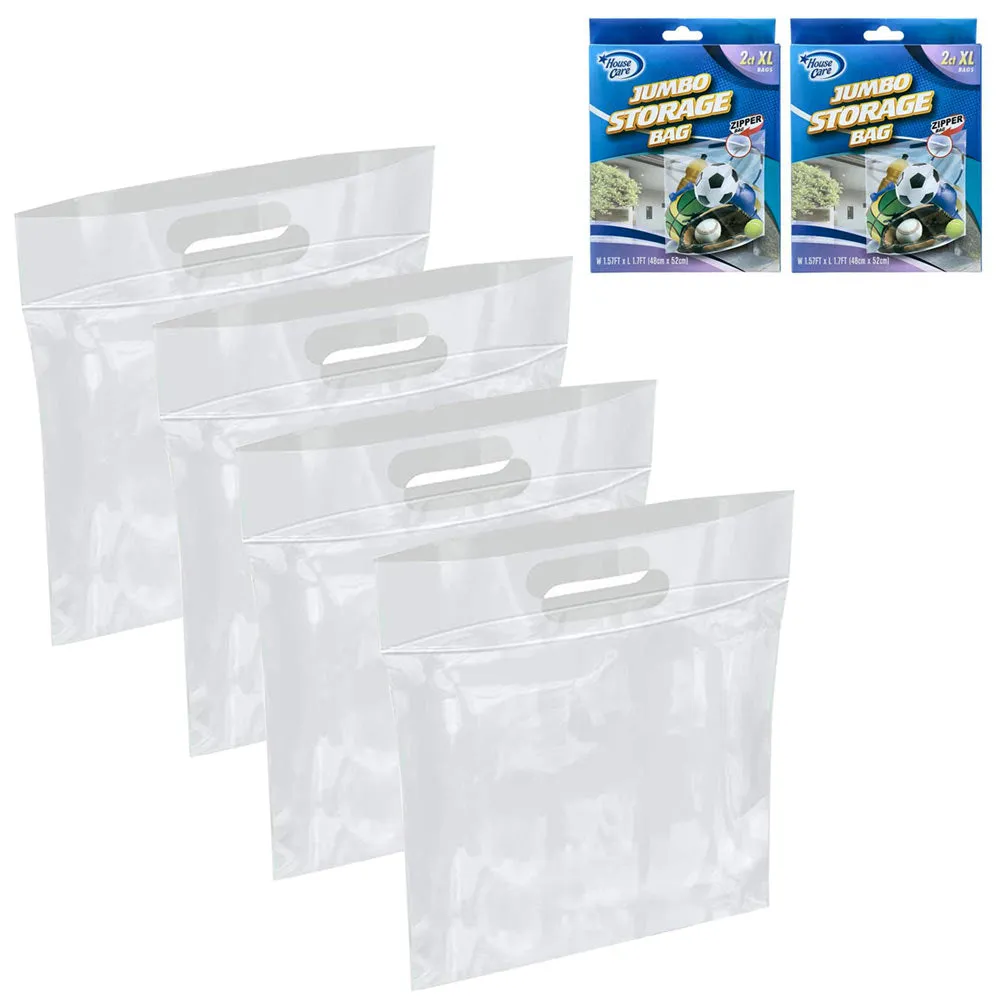 4 Pack Big Bags Organizer Clothes Blanket Storage Bags Closet Protects Moisture