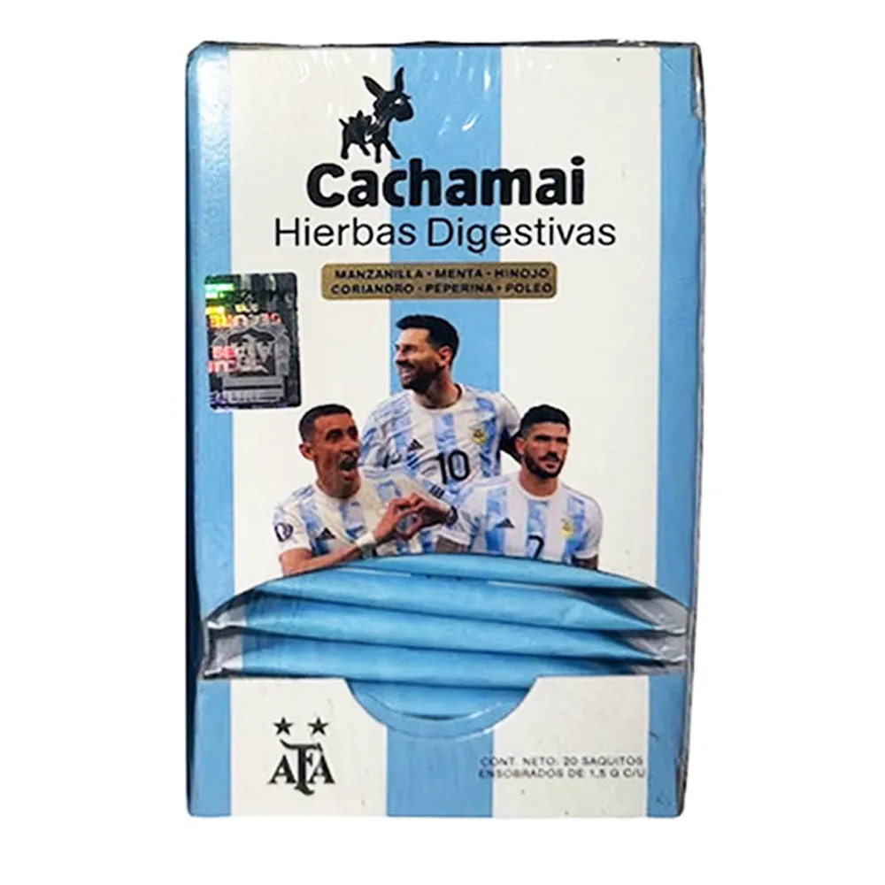 4 Pk Argentina Cachamai Te Hierbas Digestivas Mundial Herbal Tea World Cup 80ct