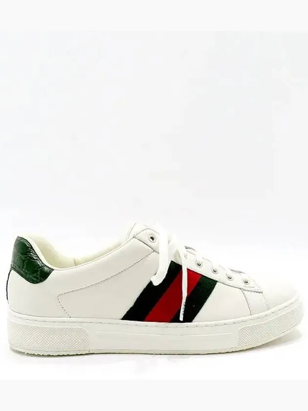 757892 White Color Leather ACE WEB Men s Sneakers 8 270MM