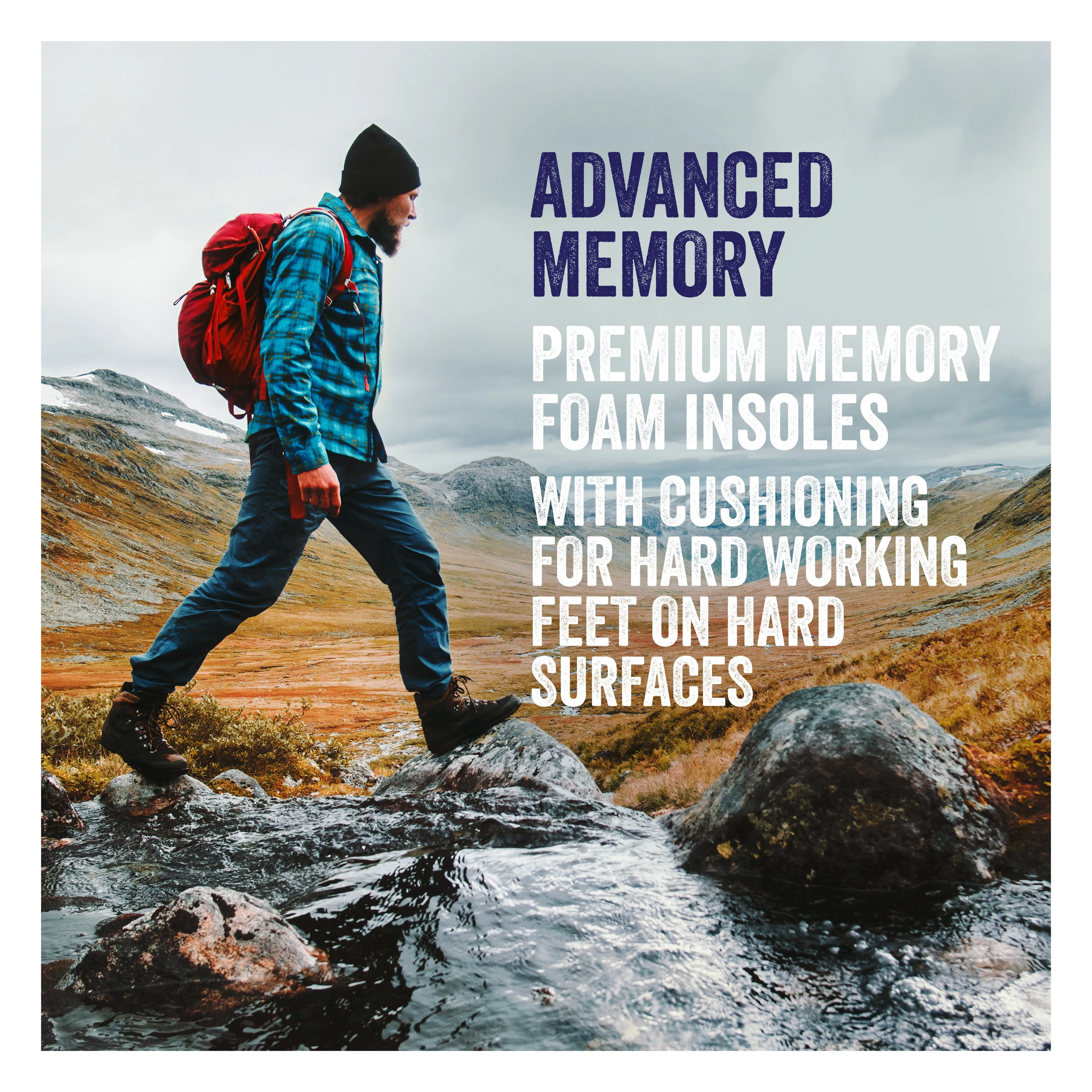 Advanced Memory Insoles, 1 pair