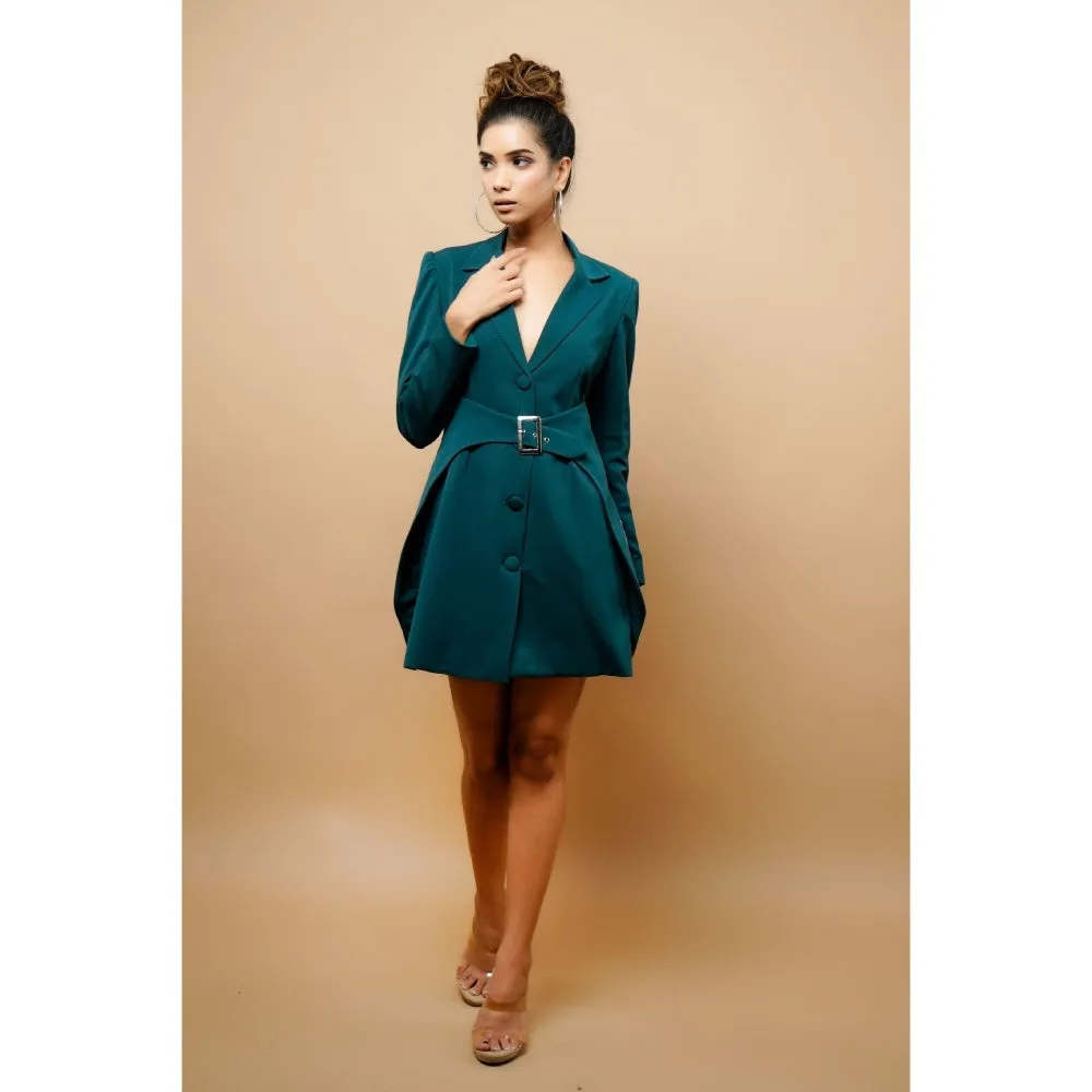 Ahi Clothing Teal Jacket Dress