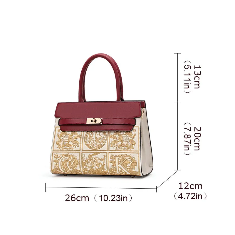 Aidrani Luxury Brand Cowhide  Handbag