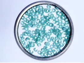 Blue Center Hole Bowl Plastic Sequins- 4 mm