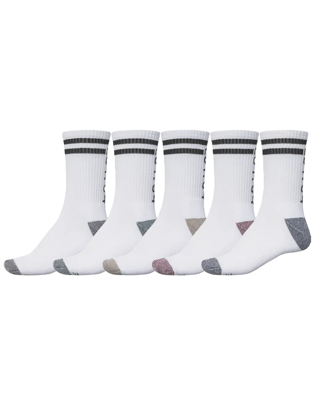 Carter Crew Socks (5 Pack) in White