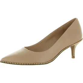 Coach Womens Jackie Leather Leather Pointed Toe Kitten Heels