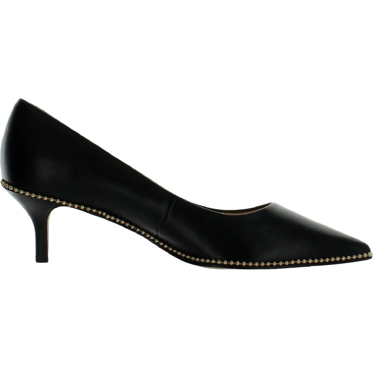 Coach Womens Jackie Leather Leather Pointed Toe Kitten Heels