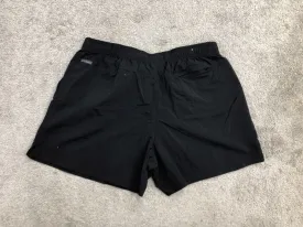 Columbia Shorts Womens Large Black Activewear Running Training Lightweight Logo