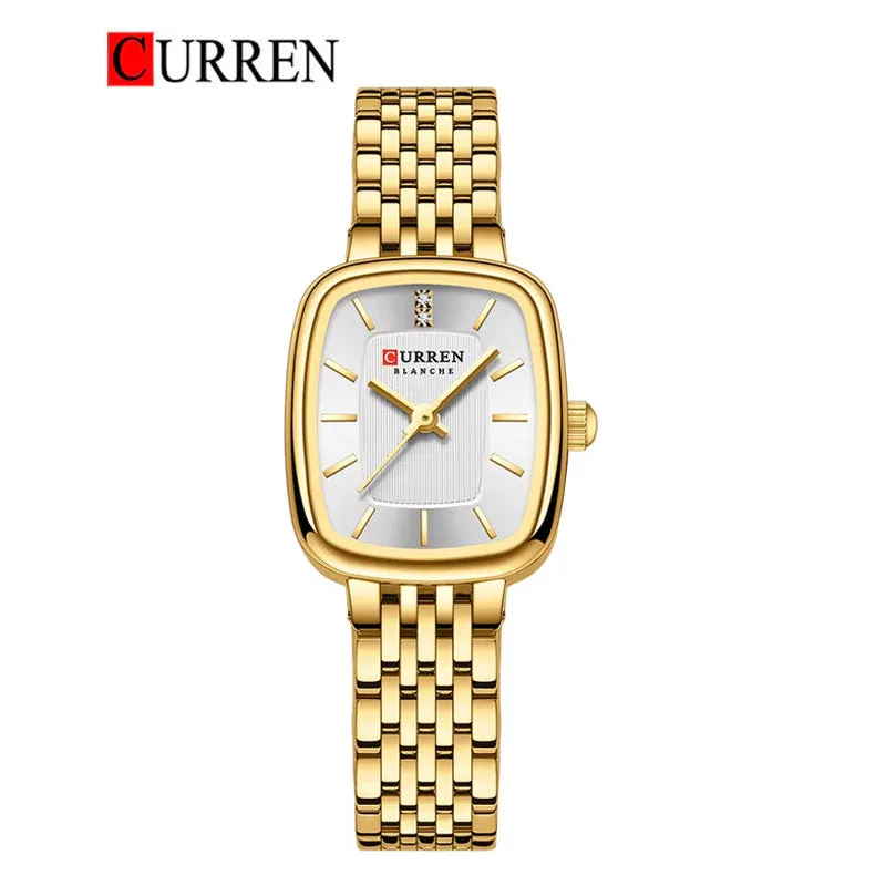 CURREN Original Brand Stainless Steel Band Wrist Watch For Women With Brand (Box & Bag)-9093