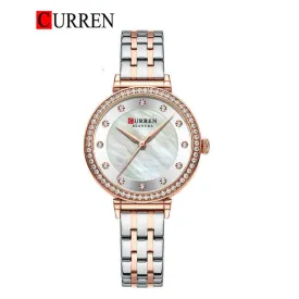 CURREN Original Brand Stainless Steel Wrist Watch For Women With Brand (Box & Bag)-9087
