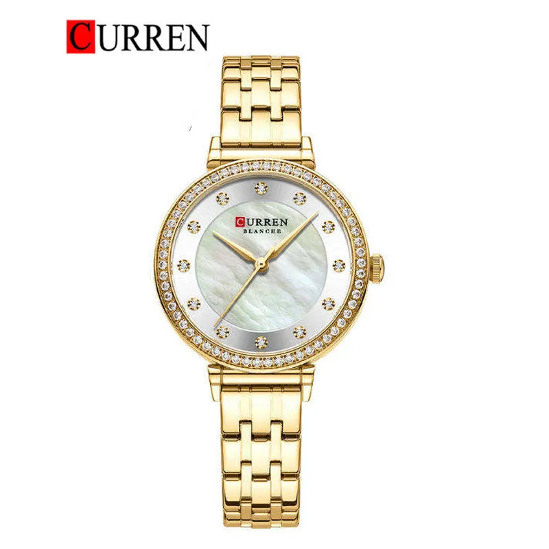 CURREN Original Brand Stainless Steel Wrist Watch For Women With Brand (Box & Bag)-9087
