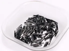 Dark Gray Two Hole Rectangular Plastic Sequins
