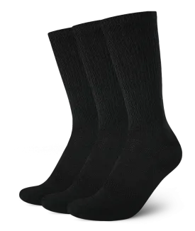 Everyday Merino Crew Socks Black 3-Pack