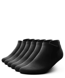 Flagship Ankle Socks Black 6-Pack