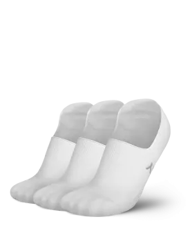 Flagship No Show Socks White 3-Pack