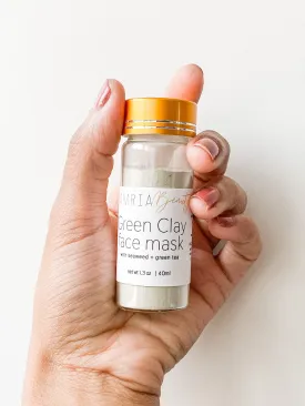 Green clay face mask by Camria Beauty