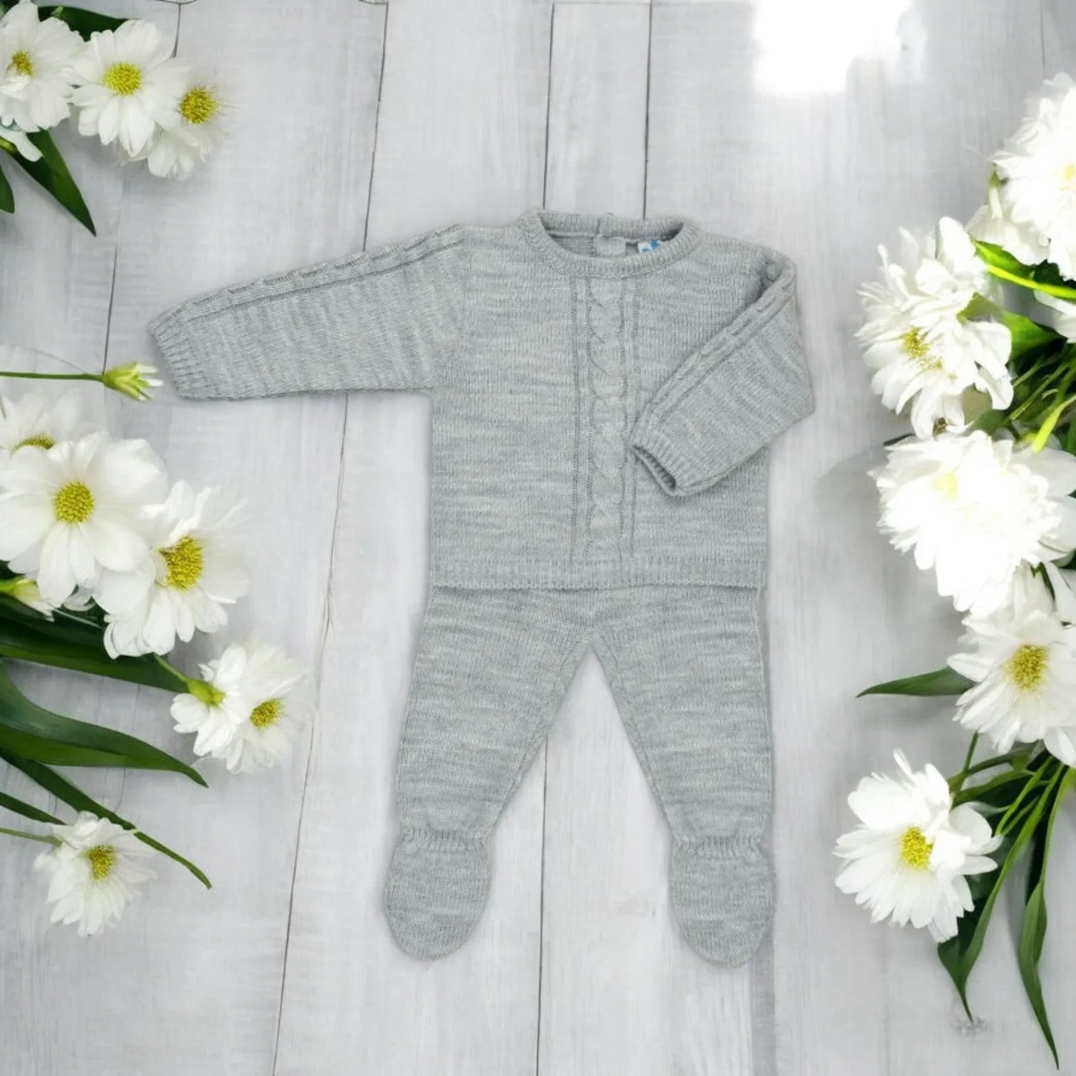 Grey Knitted Set