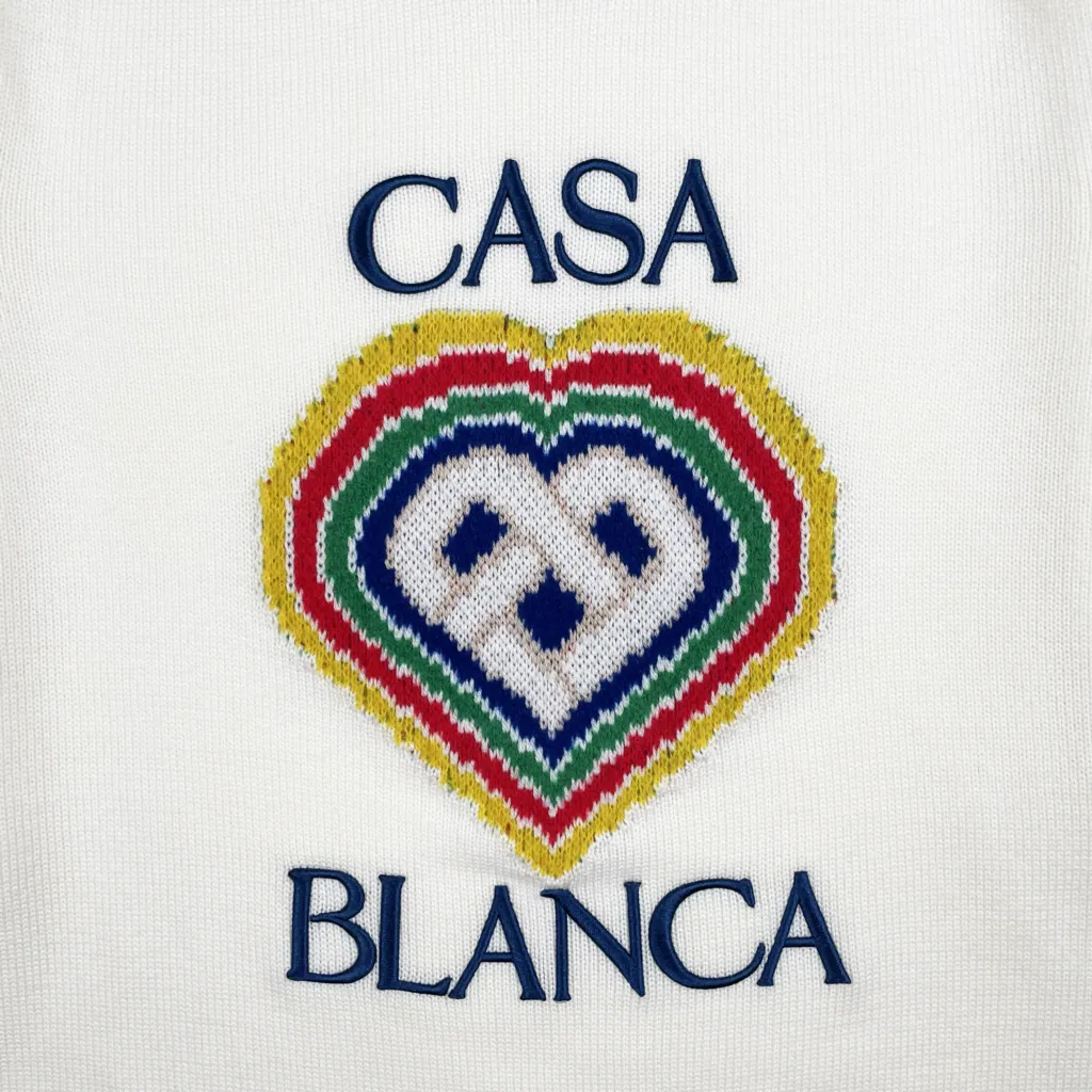 HEART BOUCLE BRAND JUMPER
