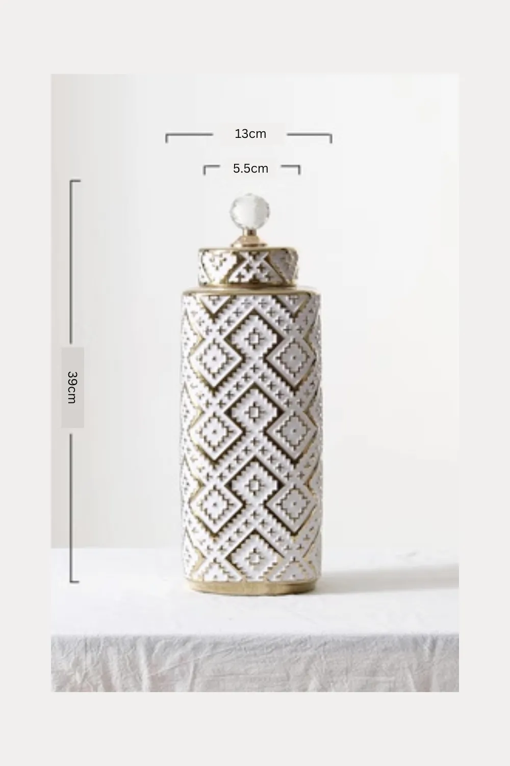 'Heloise' Ceramic Home Decor Storage Jar (3 Styles)