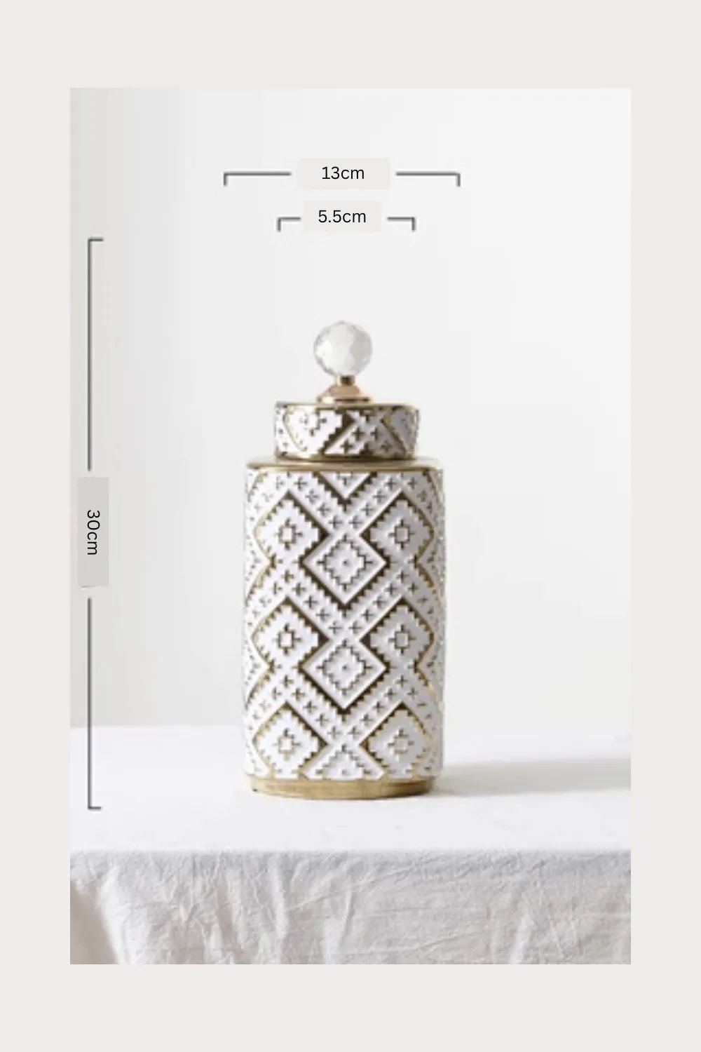 'Heloise' Ceramic Home Decor Storage Jar (3 Styles)