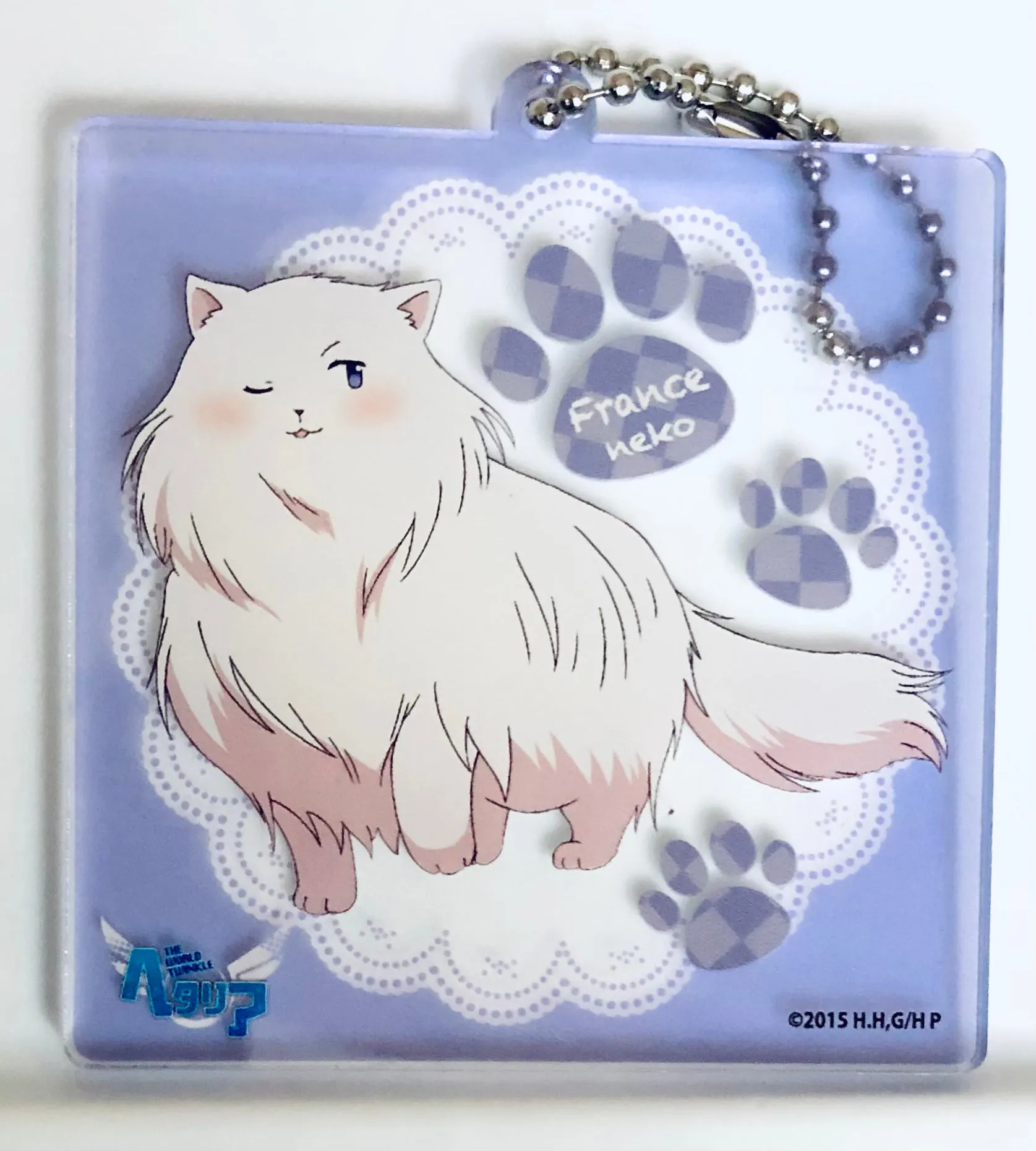 Hetalia The World Twinkle - France - Acrylic Keychain - Hetalia The World Twinkle Acrylic Ball Chain - Keyholder (Adores, Taito)
