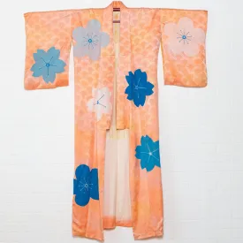 “It’s Spring Time” Reimagined Vintage Kimono - Kimono Zulu Artist Collaboration with Dandee Warhol