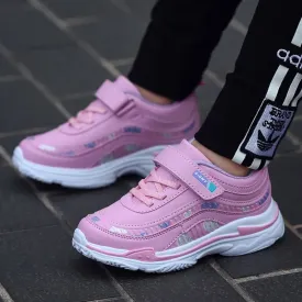 Kids Girls Breathable Waterproof Running Sneakers