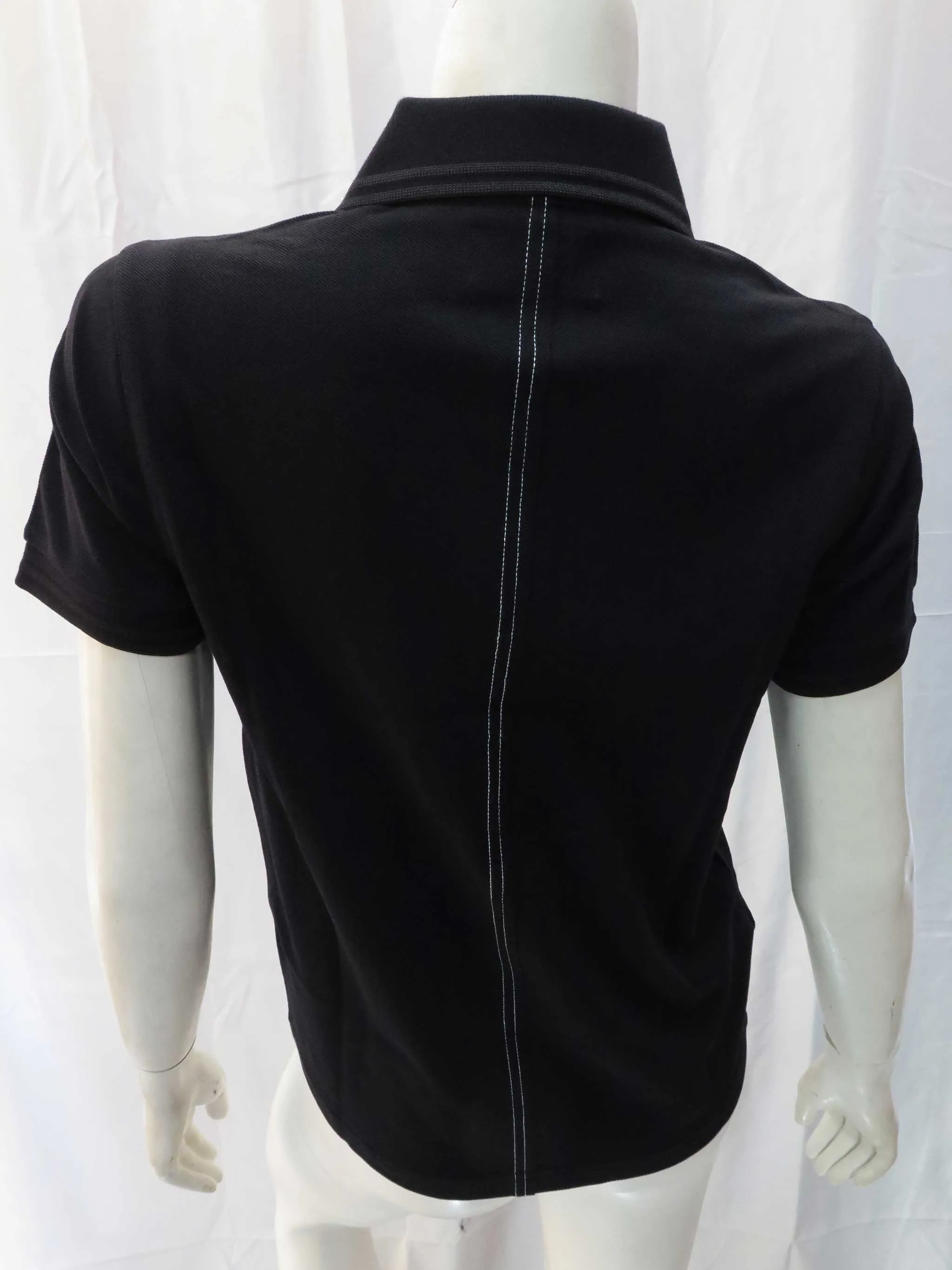 Le Kilt Ladies Black Cut & Sew Pique Shirt