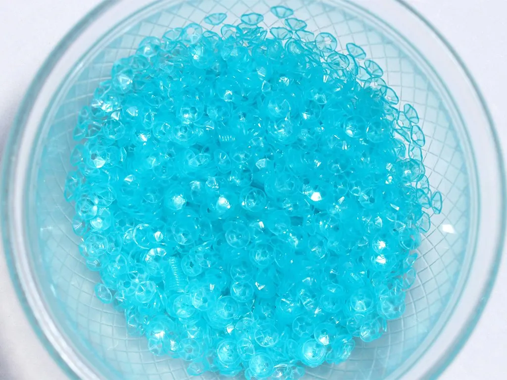 Light Blue Transparent Centre Hole Bowl Plastic Sequin- 5 mm(Wholesale)