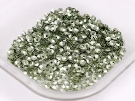 Light Olive Green Center Hole Bowl Plastic Sequins
