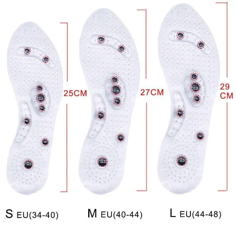 Magnetic Massage Insoles (Pair) for Weight Loss Unisex UK