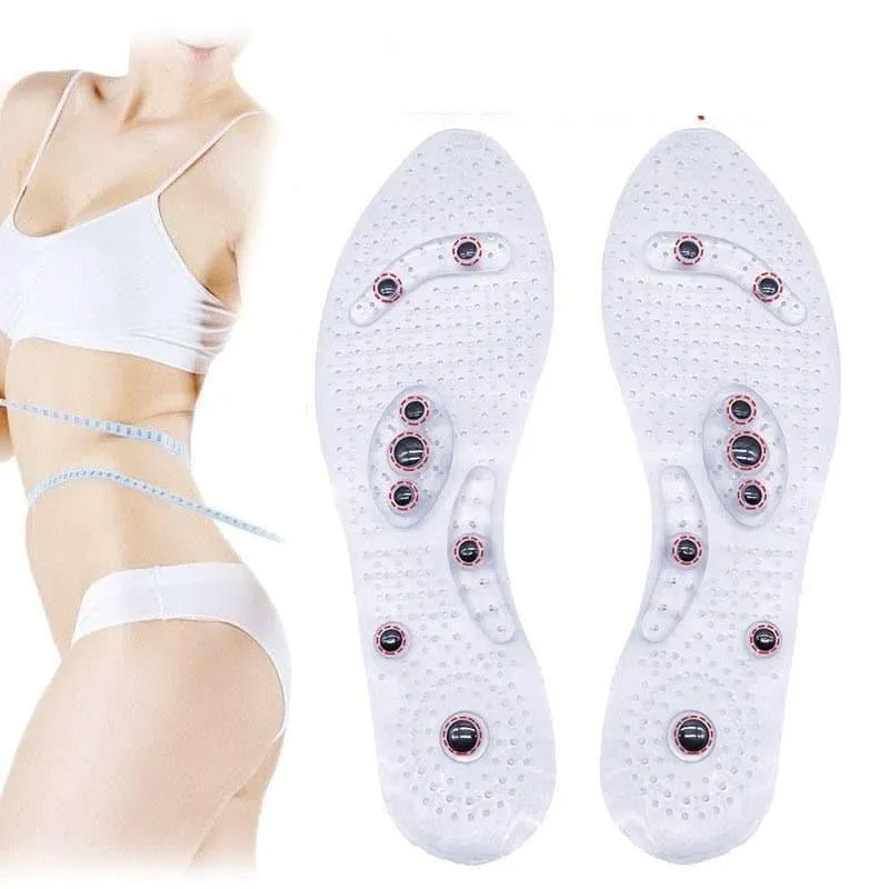Magnetic Massage Insoles (Pair) for Weight Loss Unisex UK