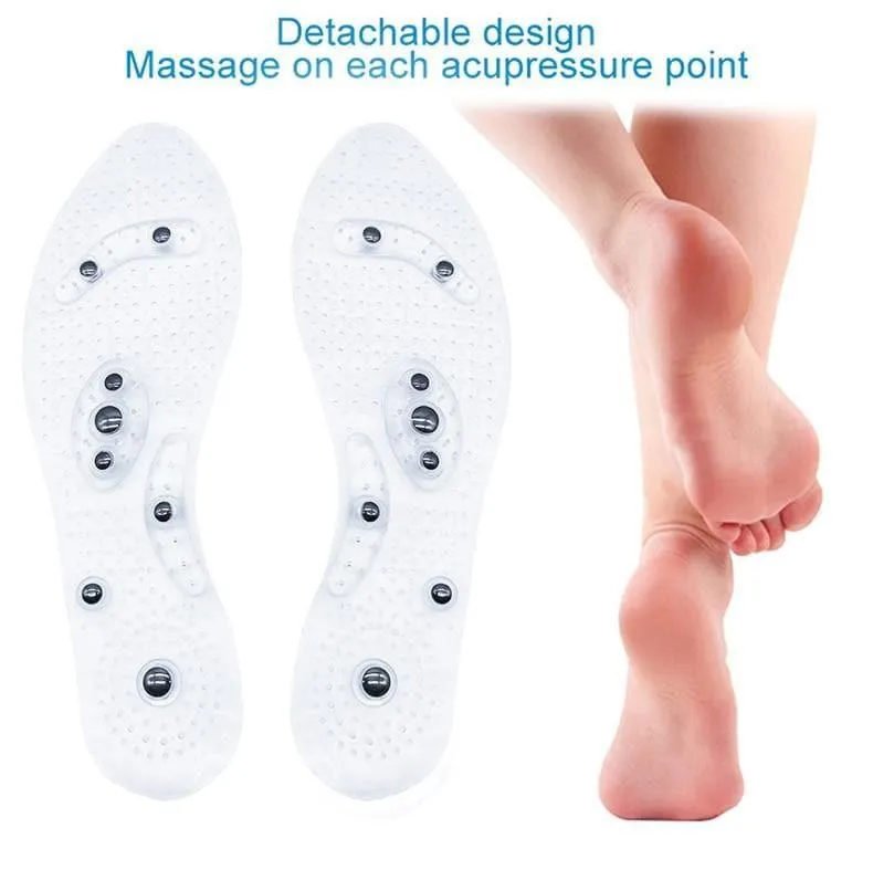 Magnetic Massage Insoles (Pair) for Weight Loss Unisex UK