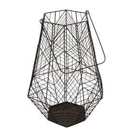Metal 24" Wire Lantern, Black