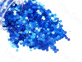 Metallic Blue Centre Hole Plastic Sequins(Wholesale)