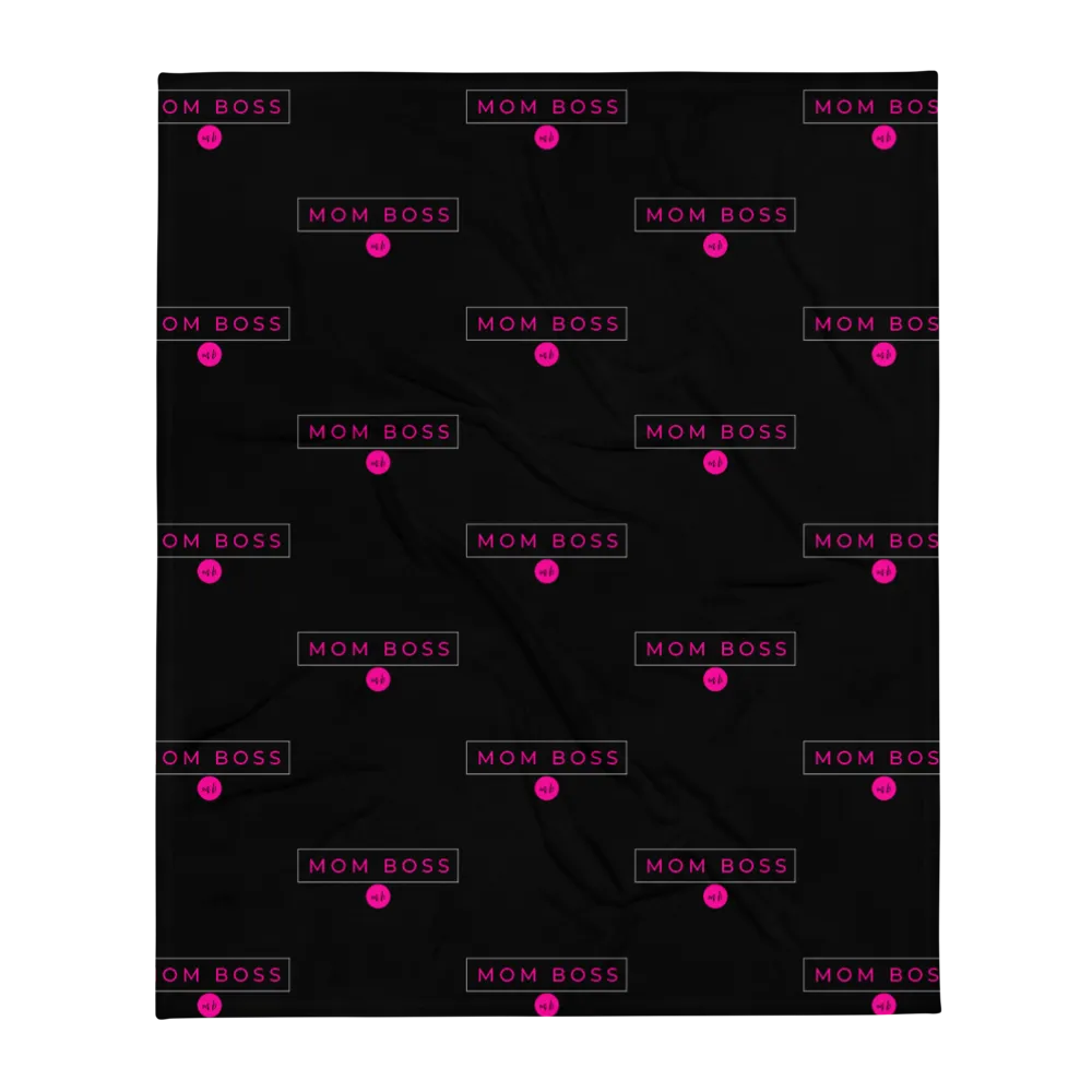 Mom Boss Brand Throw Blanket