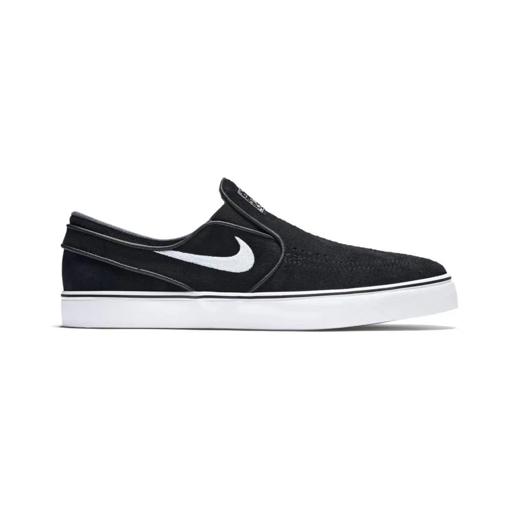 NIKE SB ZOOM JANOSKI SLIP ON SUEDE BLACK/WHITE