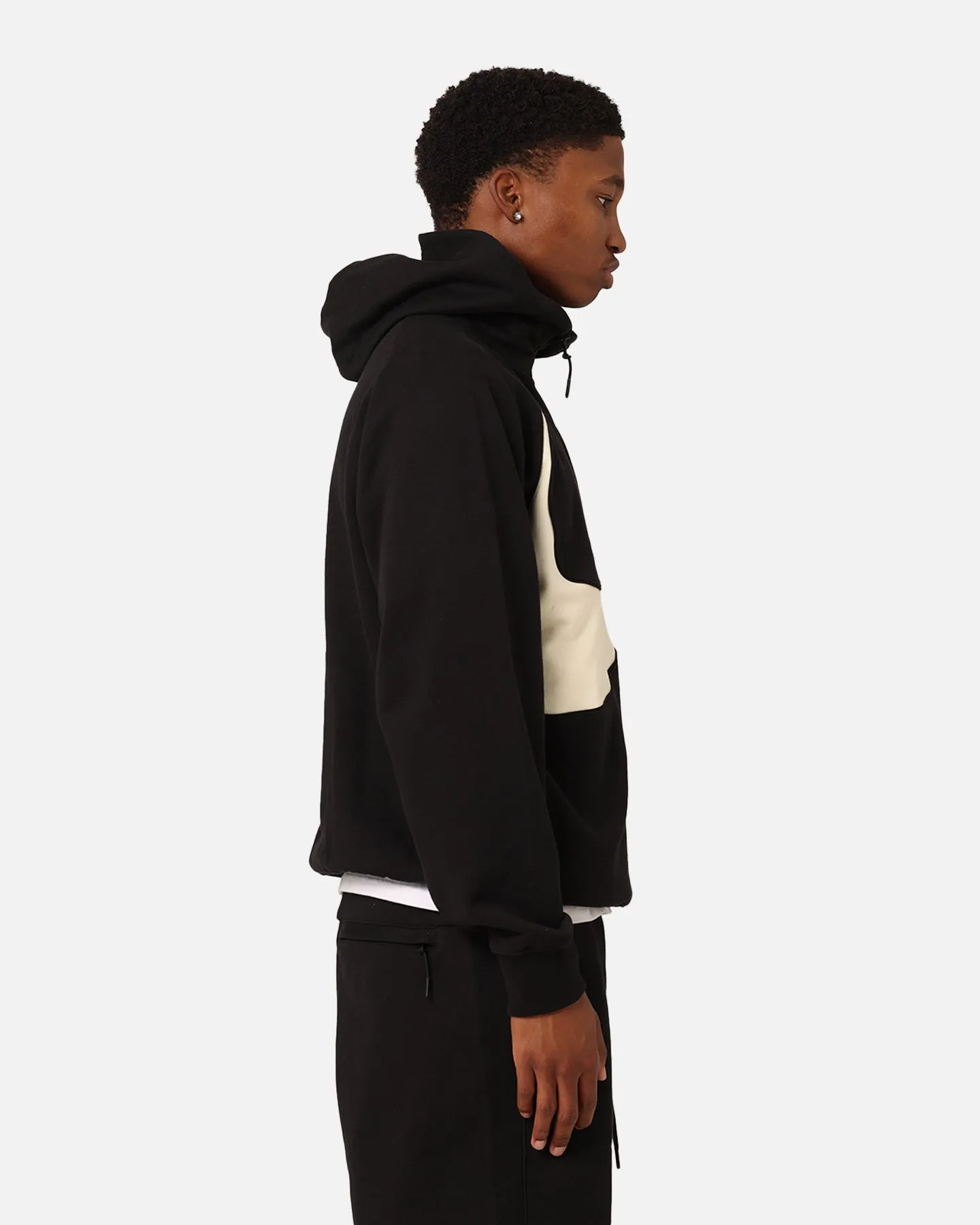 Nike Swoosh Fleece Half-Zip Hoodie Black/Coconut Milk