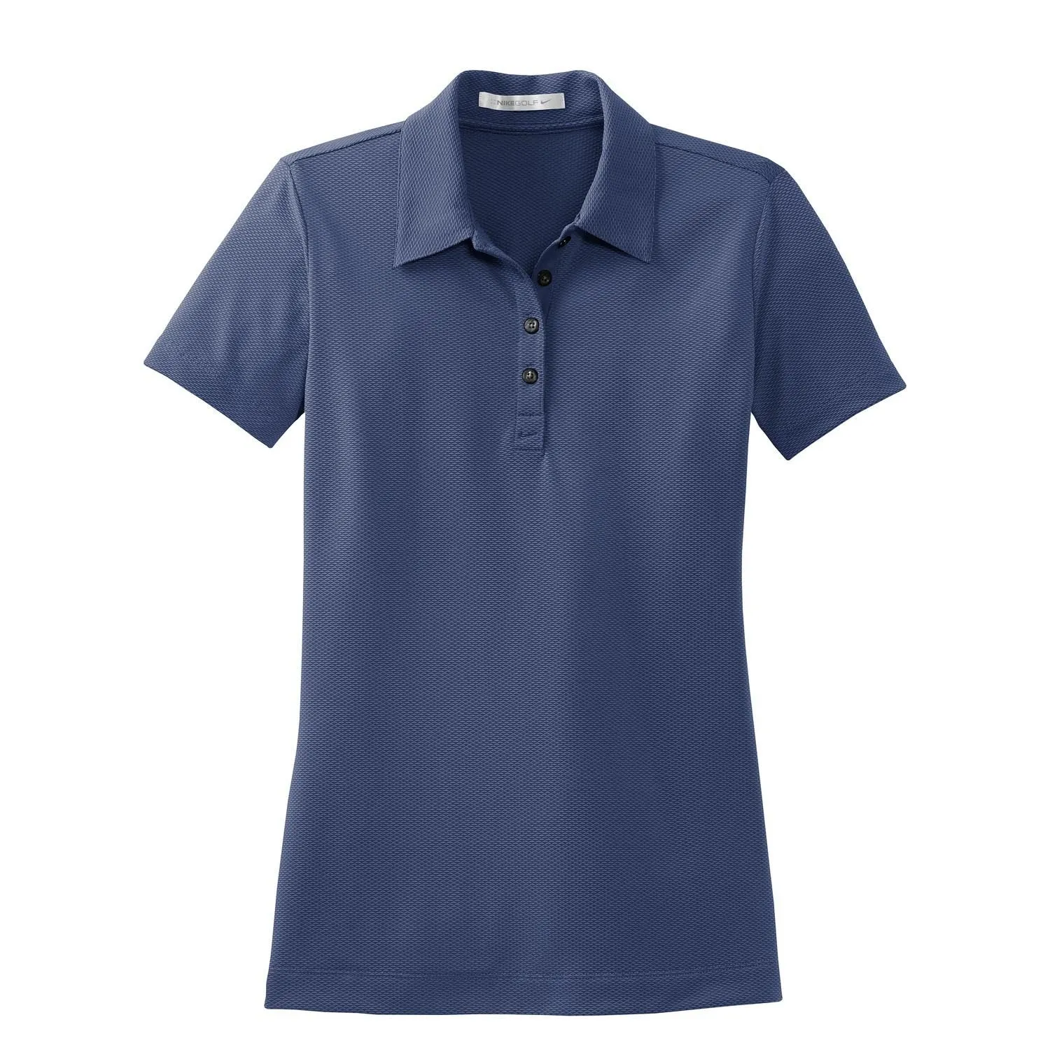 Nike Women's Pro Blue Sphere Dry Short Sleeve Diamond Polo
