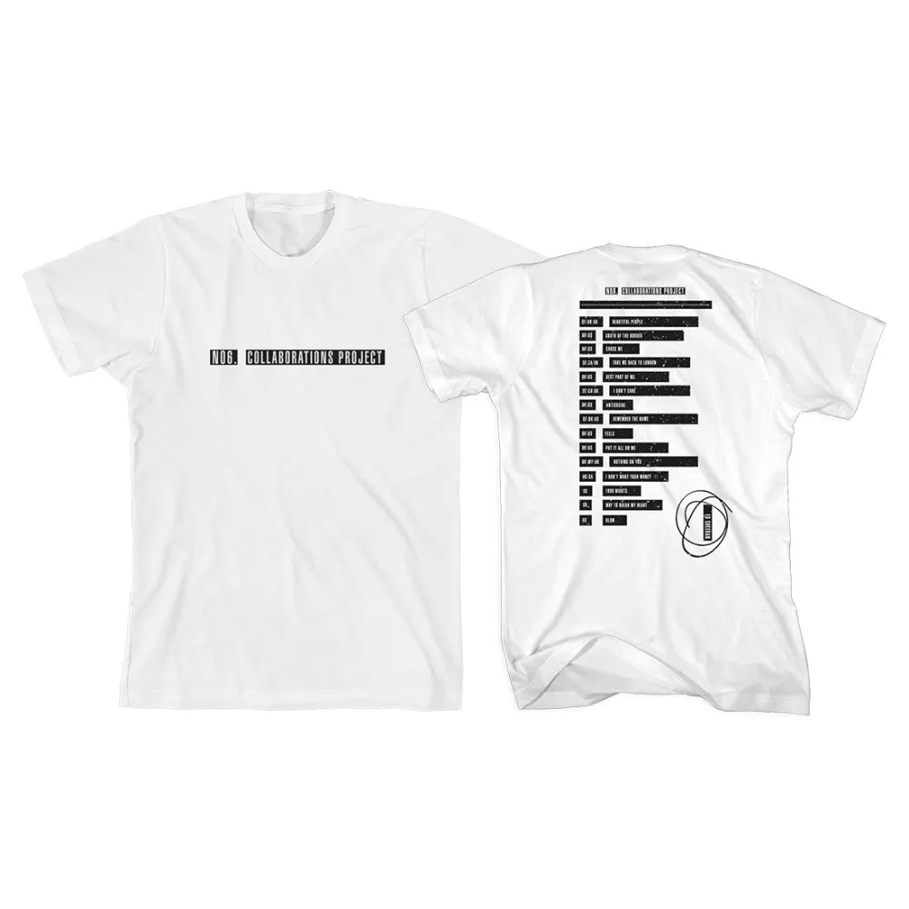 No.6 Collaborations Project Pop Up Tracklist White T-Shirt