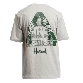 Palace x Harrods Logo T-shirt Grey