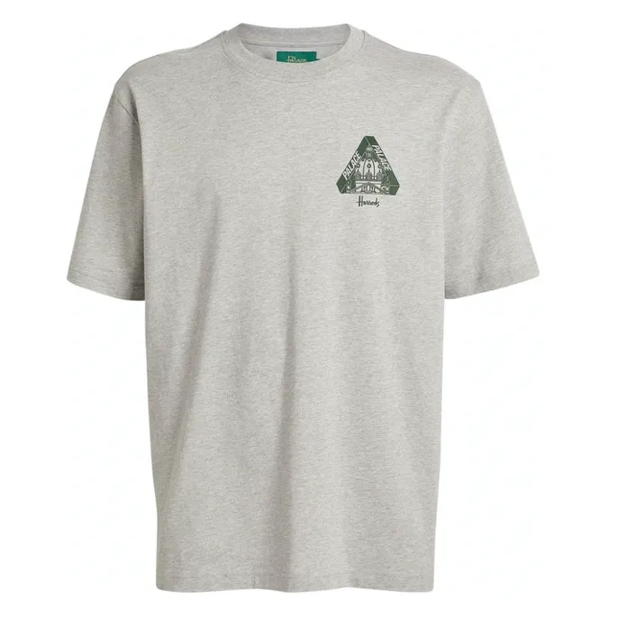 Palace x Harrods Logo T-shirt Grey