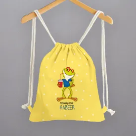 Personalised Drawstring Bags - Frog