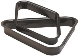 Pro Series A25 Commercial Black Plastic Billiard Ball Rack, 8-Ball Triangle